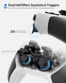 C5P Bluetooth Wireless Gamepad with Hall Effect Joysticks for Ultimate Control