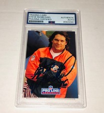 Steve McMichael 1991 Pro Line Portraits Signed Card Auto PSA RARE