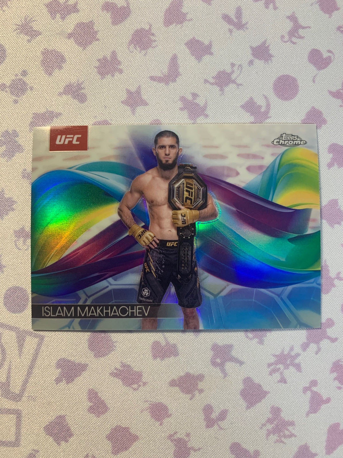 2025 Topps Chrome UFC #HEL-24 Islam Makhachev Helix