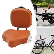 Asiento de Bicicleta con Respaldo Extra Ancho Bicicleta Triciclo Sillín Asiento con Respaldo