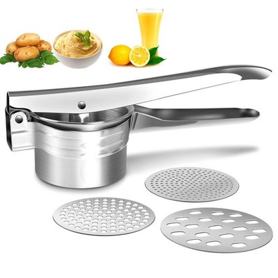 Potato Ricer Stainless Steel Masher, Large Capacity 15oz Potato Masher Kitche...