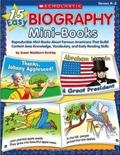 15 EASY BIOGRAPHY MINI-BOOKS: REPRODUCIBLE MINI-BOOKS By Susan Washburn Buckley