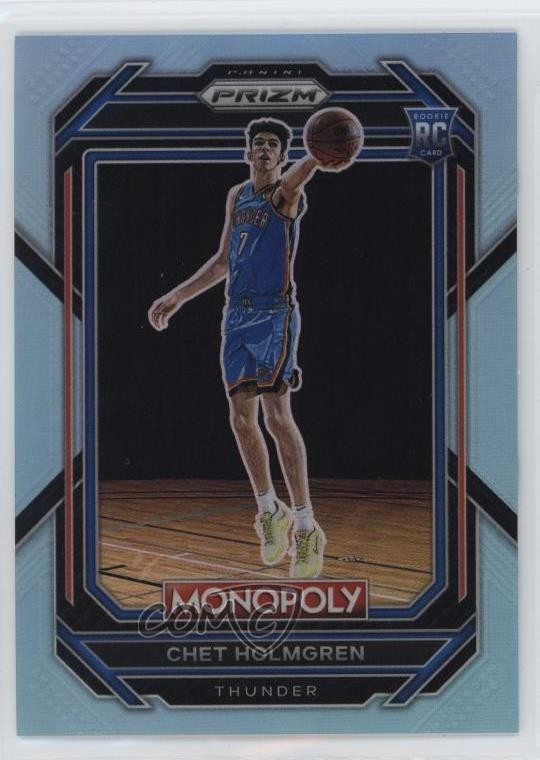 2022-23 Panini Prizm Monopoly Light Blue 64/199 Chet Holmgren #63 Rookie RC