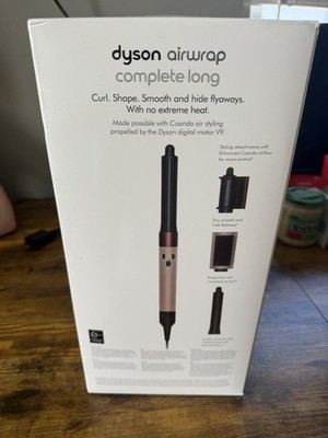 Dyson Airwrap Complete Long Multi Styler Rose Gold White with Attachments