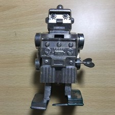 Vintage Robot Wind-up Toy Made in Japan Retro Plastic Figure