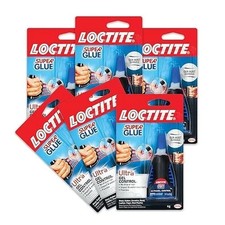 Loctite Super Glue Gel Control, Clear, 0.14 fl oz Bottle, 6 Pack - Superglue for