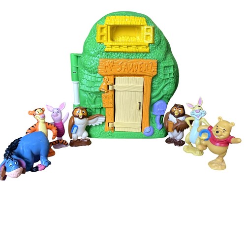 Vintage 90's Disney Winnie the Pooh Mr. Sanders Owl Tree House Playset ...