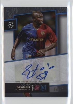 2024 Topps Museum Collection UEFA Club Competitions 68/75 Samuel Eto'o Auto yy2