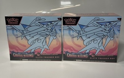 Lot Of 2 - Pokemon TCG Chaos Rising Pokemon Center ETB Elite Trainer Box SEALED