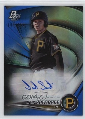 2022 Bowman Platinum Top Prospects Blue /150 Jack Suwinski Rookie Auto RC 1u5y