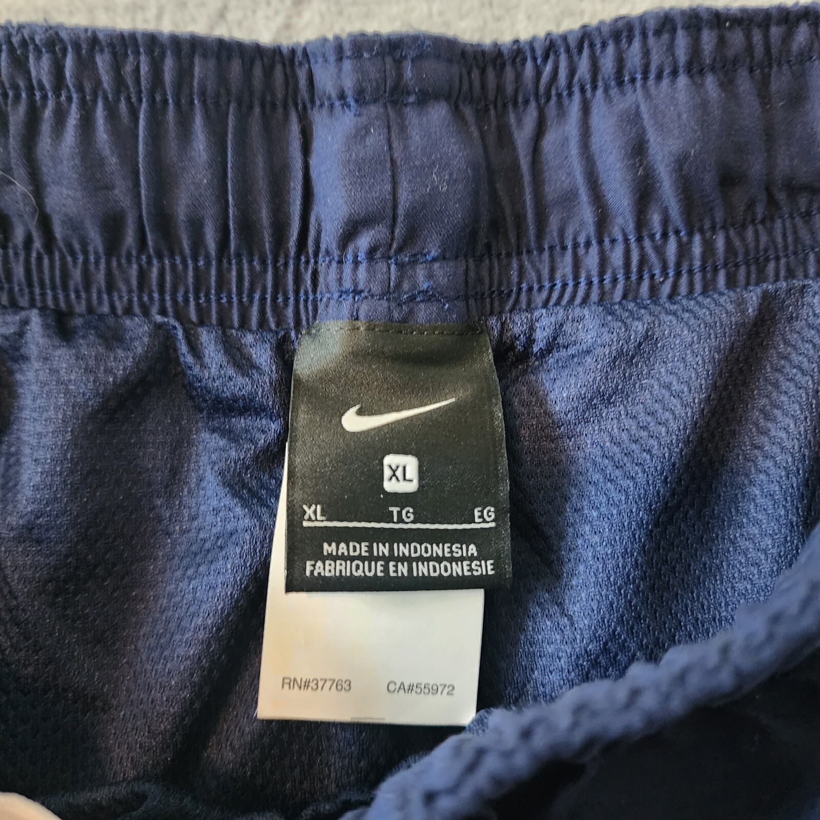 Nike Racer Mens 9" Lined Volley Shorts Swim Trunks NESSA564 Navy Blue XL thumbnail 4