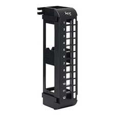 ICC Blank Wall Mount Patch Panel, 12 Ports, Zero-U, HD Style (IC107BP12V)