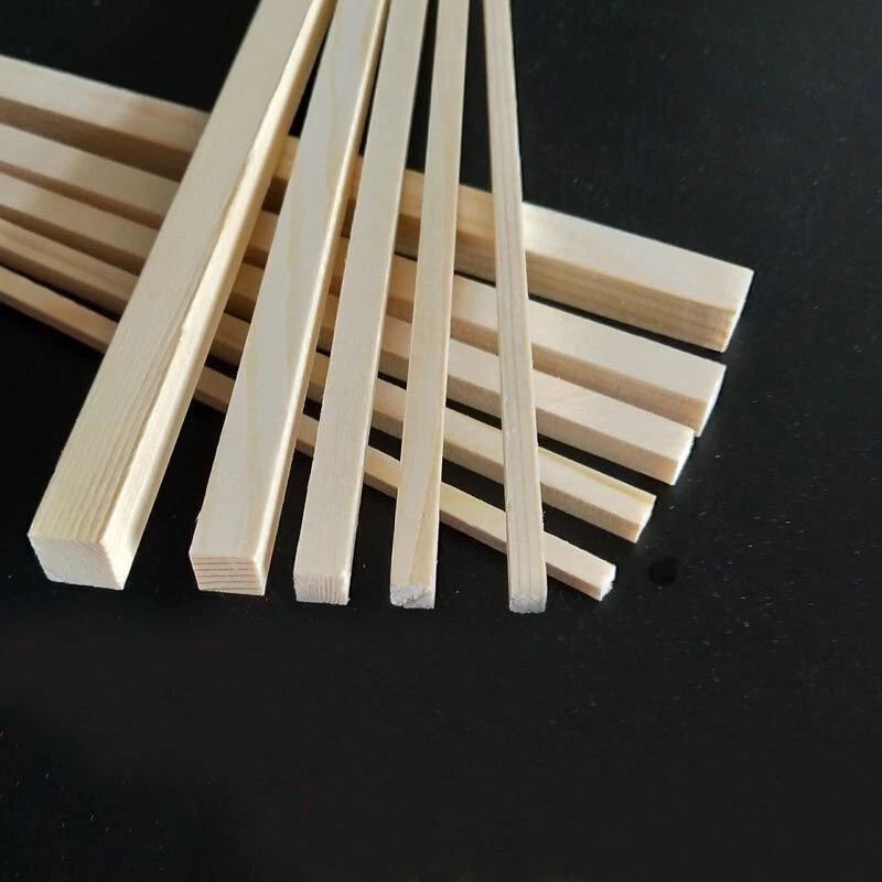 Wooden Sticks Dowel Rod Square Balsa Wood Stick Block  for Model Making - Image 3 of 4
