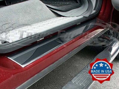 2004-2008 Ford F-150 Extended Cab Door Sill Stainless Trim Cover Accent 4Pc 2.5''
