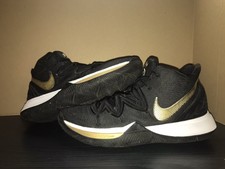 kyrie 5 black metallic gold