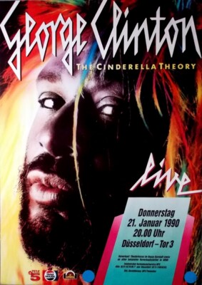 CLINTON, GEORGE - 1990 - Concert - Cinderella Theory Tour - Poster - Düsseldorf