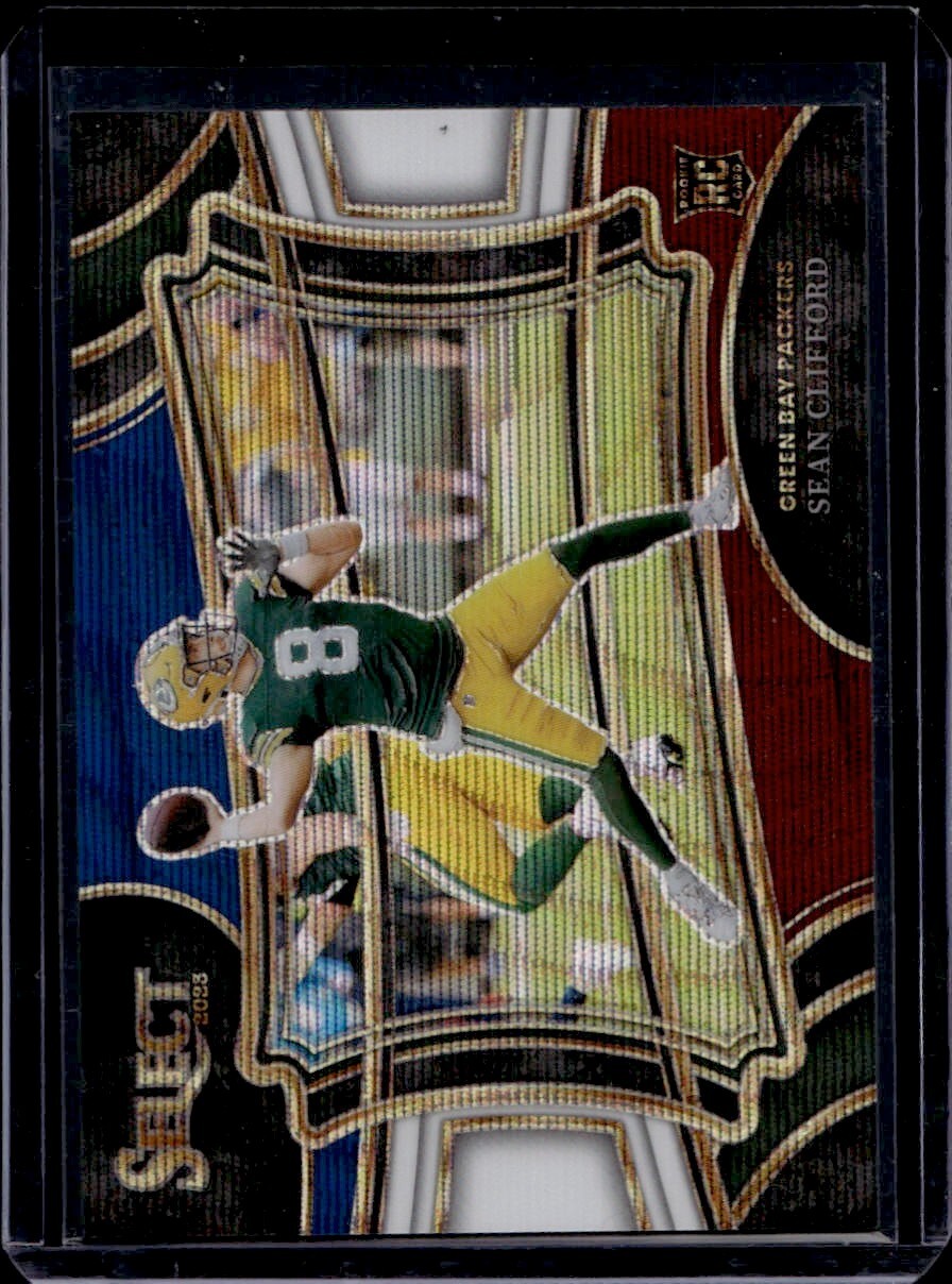 SEAN CLIFFORD 2023 Panini Select #334 Field Level Tricolor Rookie /75 Packers RC