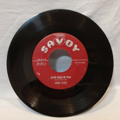 JIMMY SCOTT - Never Peace of Mind / Please Be Kind, Savoy 45-1507 