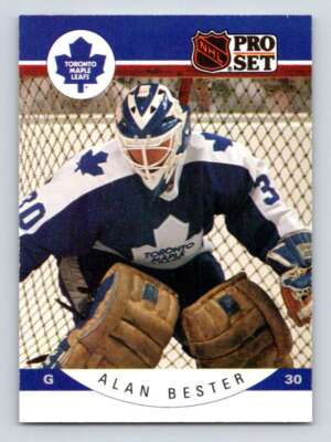 1990-91 Pro Set #275A Allan Bester ERR/Misspelled Alan on front Variation Error