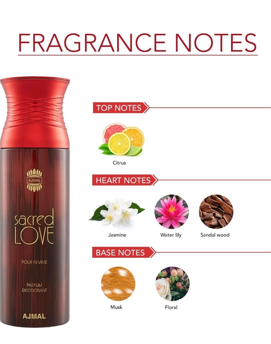 Ajmal Aurum Blu Sacred Love Deodorant Spray For Men Women