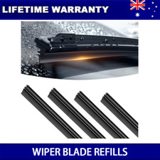 Genuine 10 x 6mm 24" Wiper Blade Inserts Refills With Twin Rail Metal Back