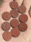 OPA Red Point 1942-1945 WW2 WWII US Ration Tokens Lot Of 10 Tokens