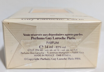 Guy Laroche Fidji PARFUM 14ml / 0.47oz splash vintage new sealed