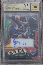 Zion Williamson 2019-20 Rookies & Stars AIRBORNE RED SP AUTO RC BGS 9.5/10!!!!!!