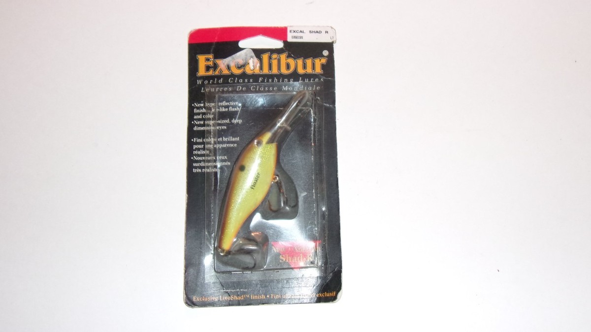 Excalibur Shad R Floater Crankbait Lure Fishing - NIP