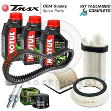 KIT TAGLIANDO COMPLETO YAMAHA T-MAX TMAX 500 2001-2002 CINGHIA OLIO MOTUL FILTRI