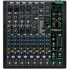 MACKIE ProFX10v3 Compact 10-Channel USB FX Recording Audio Mixer with Software