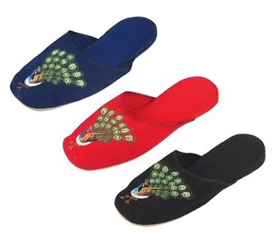 peacocks slippers