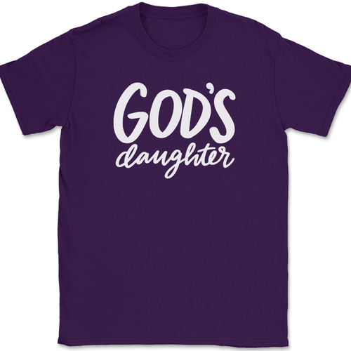 T-Shirt Gottes Tochter Christian Jesus Lobpreis Gottesdienst Gott Glaube Text T-Shirt - Bild 9 von 10