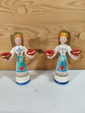 2 Karl Max Dittmann Engel Lichterengel Erzgebirge Weihnachten Kerzenhalter Herz