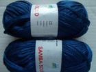 Rozetti Samba Solid ribbon yarn, dark blue, lot of 2 (161 yds ea)