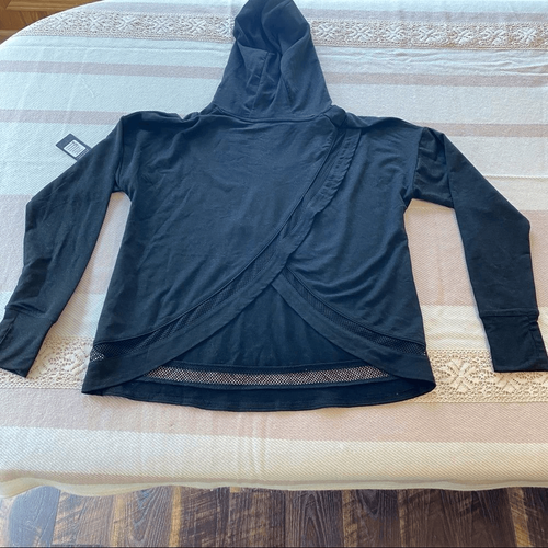 Kyodan Hooded Pullover Tulip Back Top - Picture 2 of 11