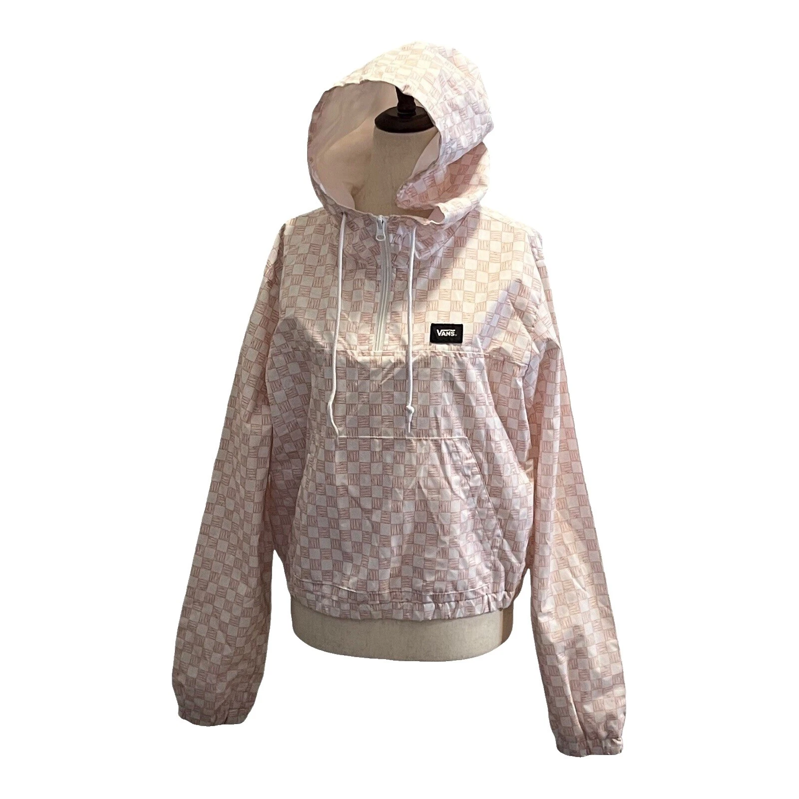 Checked Multicolor Windbreaker Coats, Jackets & Vests for Women