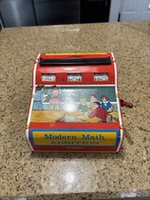 Vintage Modern Math Machine Toy Mechanical Flash Cards Wolverine Made In The USA