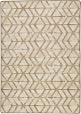 Milliken Gold Contemporary Banded Chevron Area Rug Geometric Mod Tribe Palomino