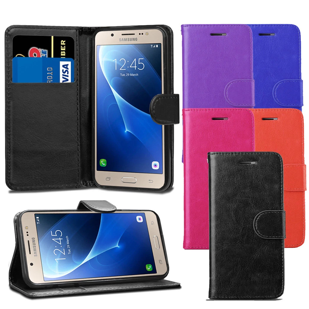 Custodia Portafoglio In PU Pelle Per Samsung Galaxy J5 2016 – Con Supporto E Slot Per Schede – Flip Case Magnetico – Colore Blu