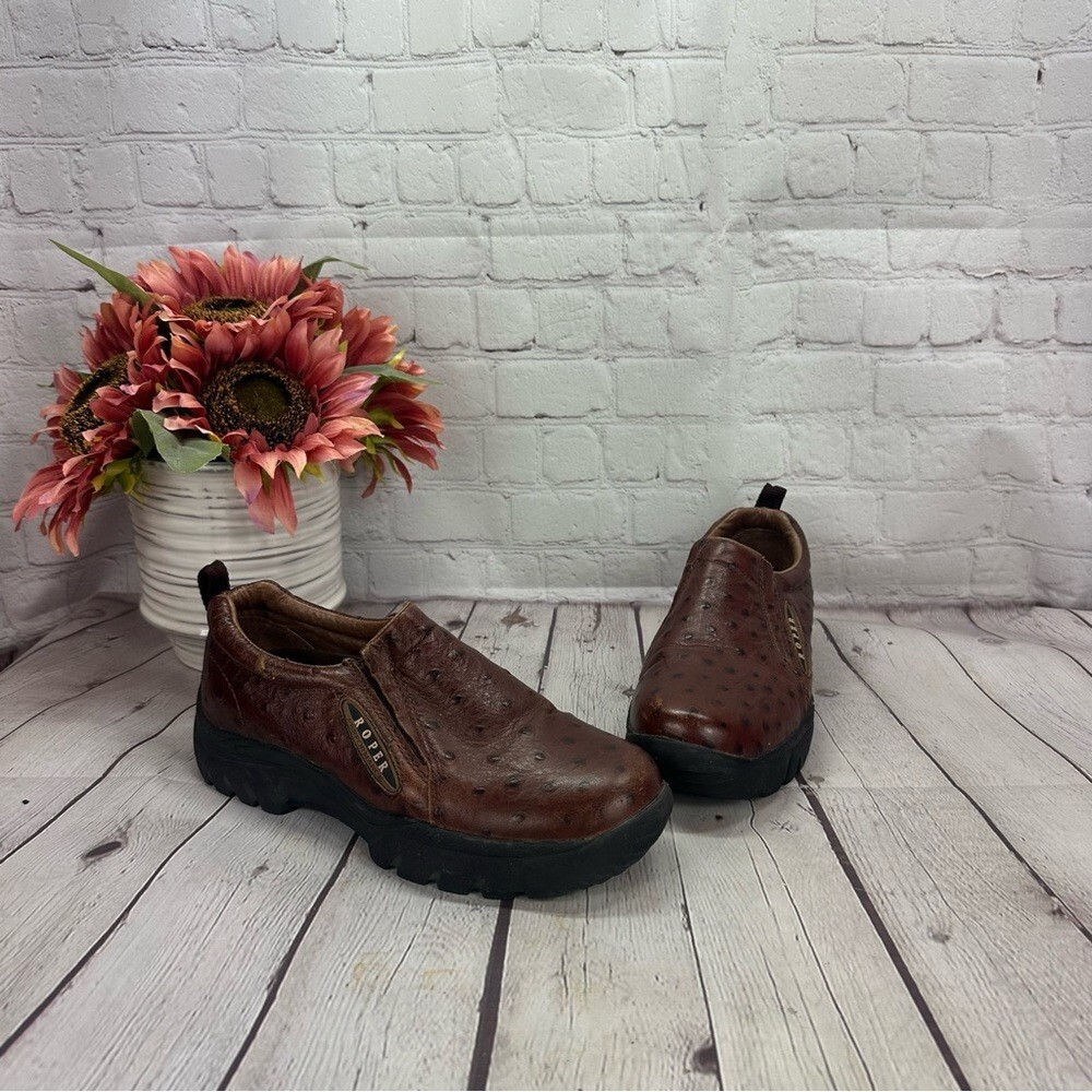 Roper 601 performance western slip on shoe women'… - image 1