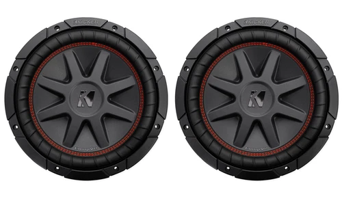2 Kicker 43CVR102 COMPVR 10" 1400 Watt DVC 2-Ohm Car Audio Subwoofer Sub CVR10-2