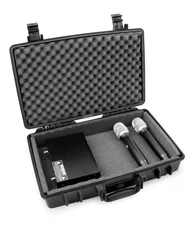 Rugged Microphone Case fits Sennheiser, AKG Receiver Mics and More- Case Only