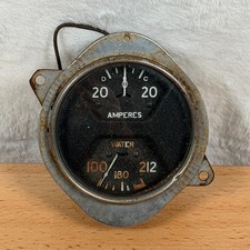 Vintage 20 Amp And Water Temperature Combined Gauge. - Free Shipping