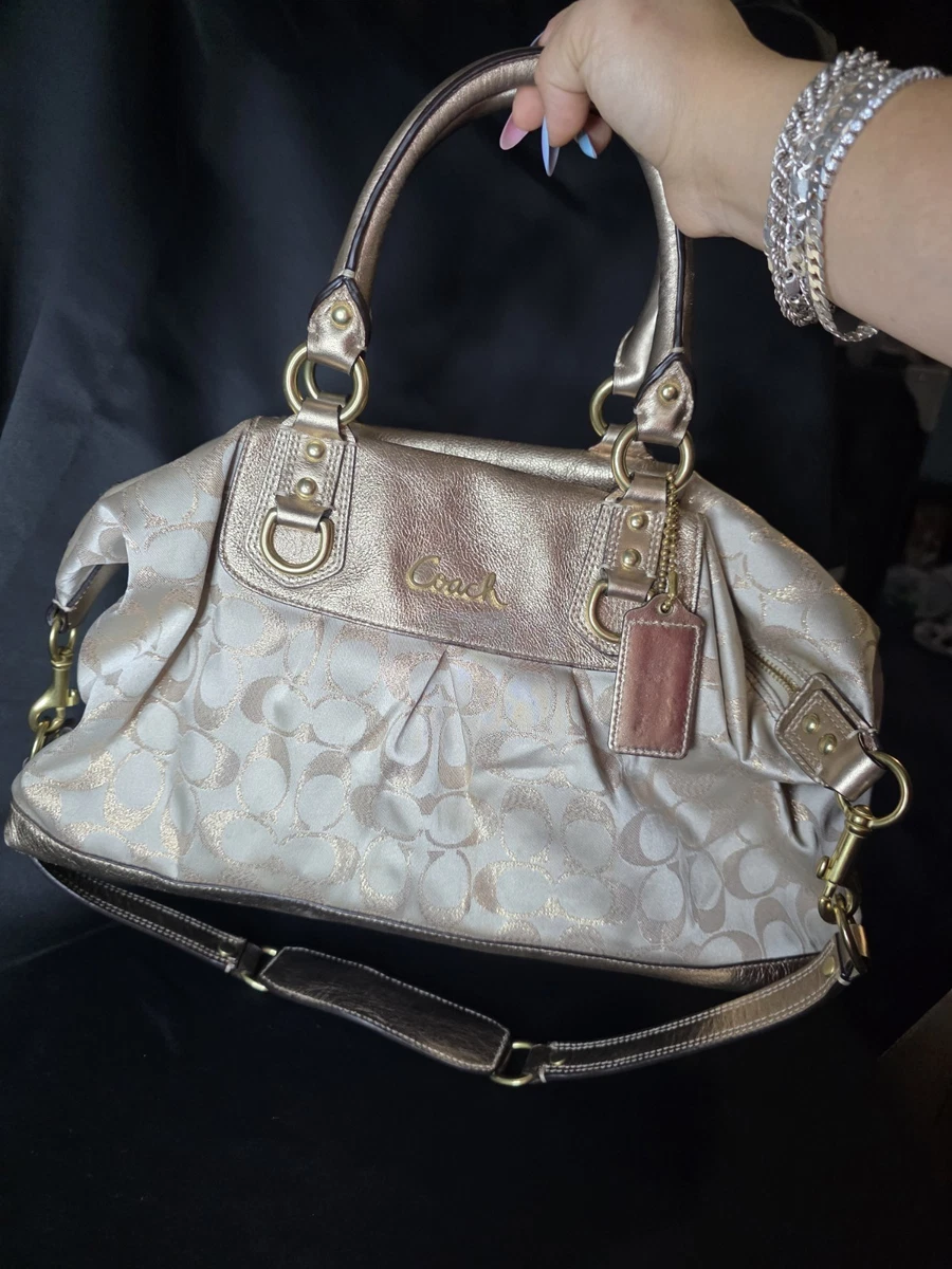 Coach Ashley Leather Exterior Satchel/Top Handle Bag Handbags