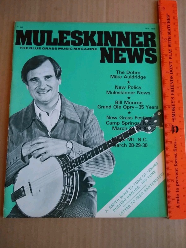 1975 Muleskinner News Blue Grass Music Magazine - Bill Monroe - Dobro
