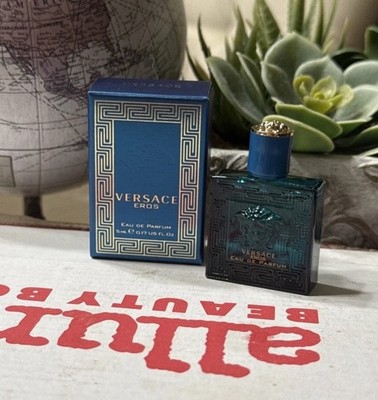 VERSACE EROS Eau de Parfum Mens Cologne MINI SPLASH .17oz/5ml NIB V4