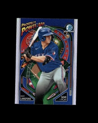 Wyatt Langford 2024 Bowman Chrome #PP-3 Prospect Power-Up Detroit Tigers I5