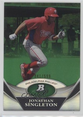 2011 Bowman Platinum Prospects Green 41/599 Jon Singleton Jonathan #BPP10 0f6