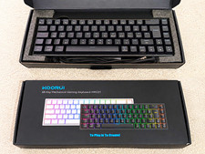 KOORUI 60% Wired Mechanical Gaming Keyboard, 68 Keys, Red Switch, Black